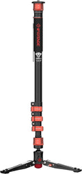 IFOOTAGE Cobra 3 A180F Telescopic Video Monopod with Feet | Camera Monopod Compatible with Sony Canon Nikon DSLR Cameras, Professional Telescopic Support Stand for Video Shooting by IFOOTAGE