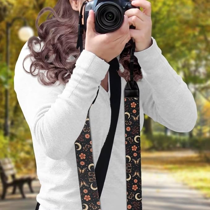 Coldinair Black Adjustable Camera Strap Universal Neck & Shoulder Soft Padded Strap for All DSLR Cameras,Binoculars - Image 3