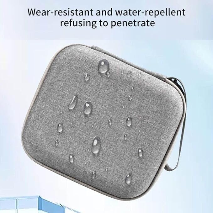 Reflex Camera Medium Storage Bag for Insta360 GO3 – Water-Resistant Travel Carrying Case with Foam Inserts & Zippered Pocket for Accessories – Compact Protective Organizer (Gray, 18.7x15.9cm) - Image 5