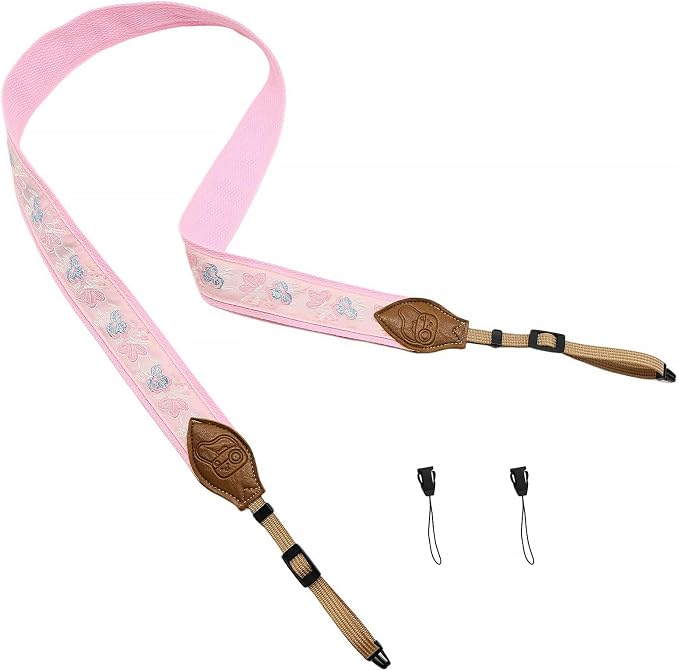 Camera Straps for Photographers, 1.5" Leather Camera Neck Strap, Quick Release Shoulder Camera Strap for All Cameras - Image 2