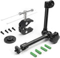 10 inch Articulating Magic Arm with Super Clamp and Wall Mount Base,Friction Arm Mount for LCD Monitor LED Light Camera Rig by MOKOSE