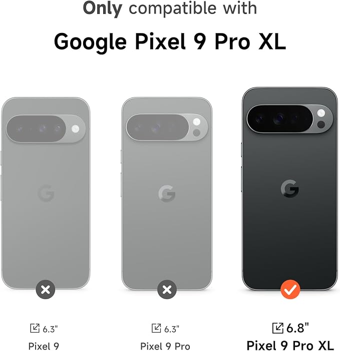SURITCH for Google Pixel 9 Pro XL Case with 360° Rotatable Hand Strap Phone Grip Holder & Invisible Kickstand & Slide Camera Cover, Slim Rugged Shockproof Protective Cover for Pixel 9 Pro XL, Blue - Image 2