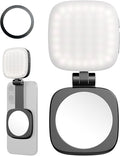 SmallRig Magnetic Selfie Light for iPhone, Phone Light with a Mirror | Instant Attachment for MagSafe, for Selfies, Video Conference, Vibe P48 Black by SmallRig