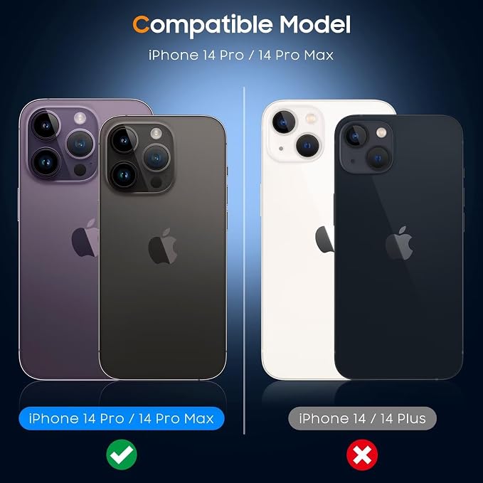 UniqueMe 3 Pack for iPhone 14 Pro Max/14 Pro Camera Lens Protector-Clear | Tempered Glass, Case Friendly, Scratch-Resistant, Night Shooting Mode - Image 7