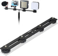 13 inch Flash Bracket, Long Dual Camera Mount with 1/4“ Hot Shoe | Flash Bracket Extension Bar, Straight Flash Brackets 1/4-3/8 Thread Hole Tripod Mount for Camera/LED Light/Microphone by UTEBIT