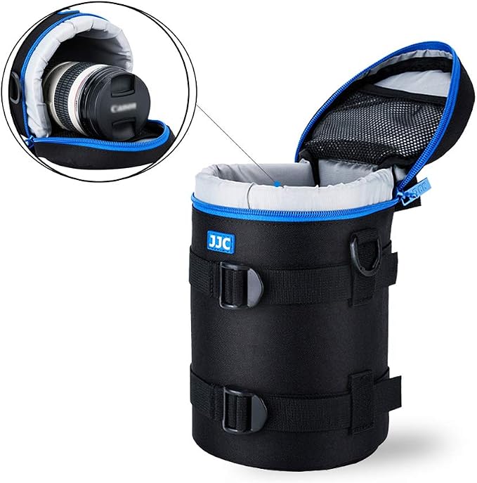 JJC Camera Lens Case Pouch, Padded Bag Fits Lens up to 4.3 x 7.5 (D x L) | for Canon RF 100-400mm/RF 28-70mm f2L/EF 70-200mm f4L/Nikon Nikkor AF-S 70-200mm f4G/Sony 70-200mm f4G Lens & More - Image 5