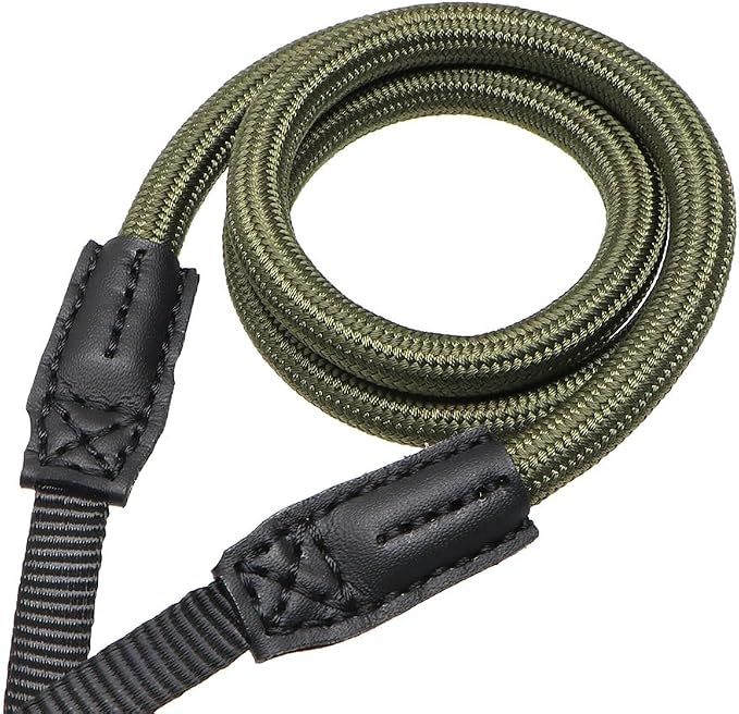 Quick Release Camera Neck Strap Shoulder Strap Belt for Mirrorless Digital Cameras Climbing Rope with Quick Release QD Loops Connector with O-Ring Adjustable Length 30-53inch Green - Image 5
