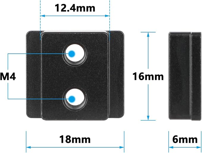 CAMVATE Replacement Cold Shoe Mount Adapter for Camera Cage (2-Pack) - 3535 - Image 2