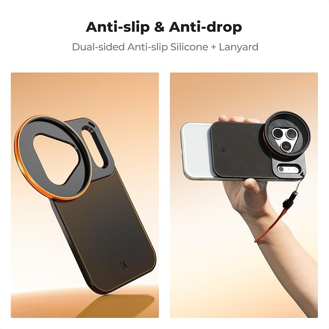 K&F CONCEPT Double-Sided Magnetic Lens Filter Mount Adapter | Compatible with iPhone 17 Pro Max and 58mm Threaded Filters, iPhone Filter Mount, FA101 - Image 6