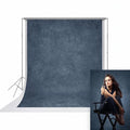 UrcTepics 8×16 ft Denim Blue Fabric Photo Backdrops, Classic Abstract Texture Backdrop for Headshots and Portraits, Vintage Photography Background for Studio and Events. by UrcTepics