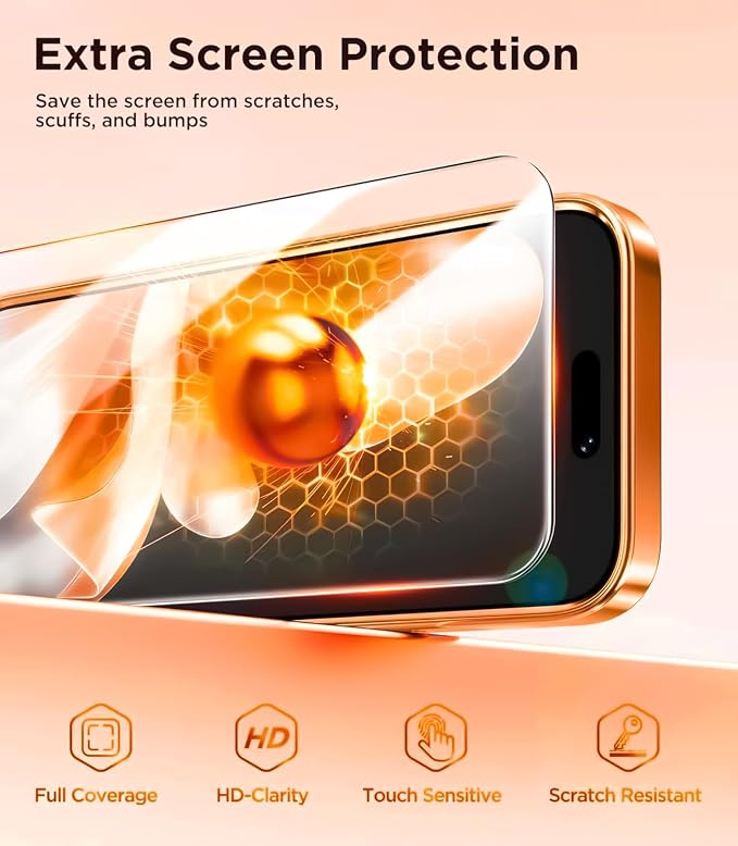 Magnetic Glossy Case for iPhone 17 Pro Max,iPhone 17 ProMax Phone Case Slim Clear Luxury with Screen Protector & Camera Protector [Compatible with MagSafe], Shockproof Cover for iPhone 17 Max-Silver - Image 6