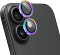 Camera Lens Protector for iPhone 16 / iPhone 16 Plus,1 Pack | Tempered Metal Glass Camera Cover, HD Clear Anti-Scratch Lens Screen Protector Film,Case Friendly,Colorful Titanium by Unknown
