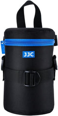 JJC Deluxe Lens Case Pouch Bag for Camera Lens Below 3.15" x 6.1"(D x L) | for Canon EF 75-300mm f4.5-5.6/EF 24-105mm f4L/RF 75-300mm f4-5.6, Nikon AF-S 24-70mm f2.8/70-300mm f4.5-6.3G Lens & More by JJC