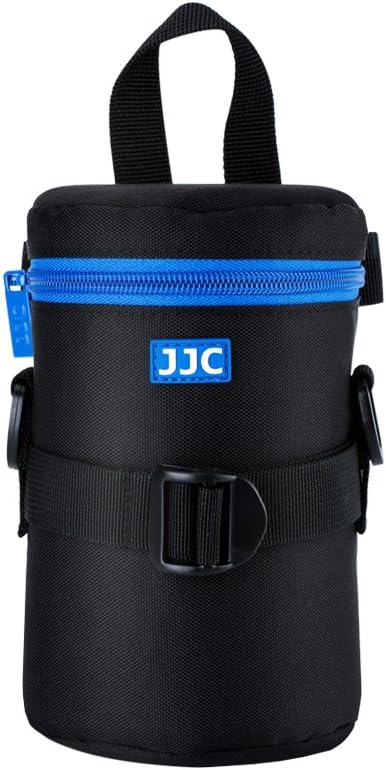 JJC Deluxe Lens Case Pouch Bag for Camera Lens Below 3.15" x 6.1"(D x L) | for Canon EF 75-300mm f4.5-5.6/EF 24-105mm f4L/RF 75-300mm f4-5.6, Nikon AF-S 24-70mm f2.8/70-300mm f4.5-6.3G Lens & More by JJC