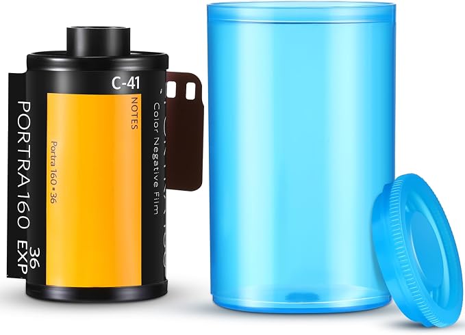 30 Pack Plastic Film Canisters Holder with Lids 35mm Empty Camera Reel Containers Blue Small Storage Bottles for Pills Beads Coins Vitamins Art Supplies Science Experiments Classroom Craft Projects - Image 3