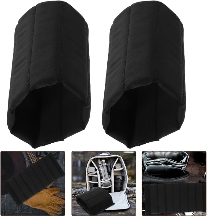 Cabilock 2-Pack Padded Camera Bag Dividers – Shockproof Fleece-Lined Organizer Inserts for DSLR/Mirrorless Backpacks, Protective Partitions for Lenses & Accessories (10.6" x 4.7", Black) - Image 8