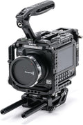 Tilta Camera Cage Pro Kit V-Mount Compatible with Blackmagic Pyxis 6K/12K| Full Cage, Top Handle, V-Mount Battery Plate, Side Plate, Bottom Plate, Universal 15mm Baseplate w/Rods, and Mini Tool | V-mount battery plate with 15mm LWS baseplate and NATO t... by Tilta