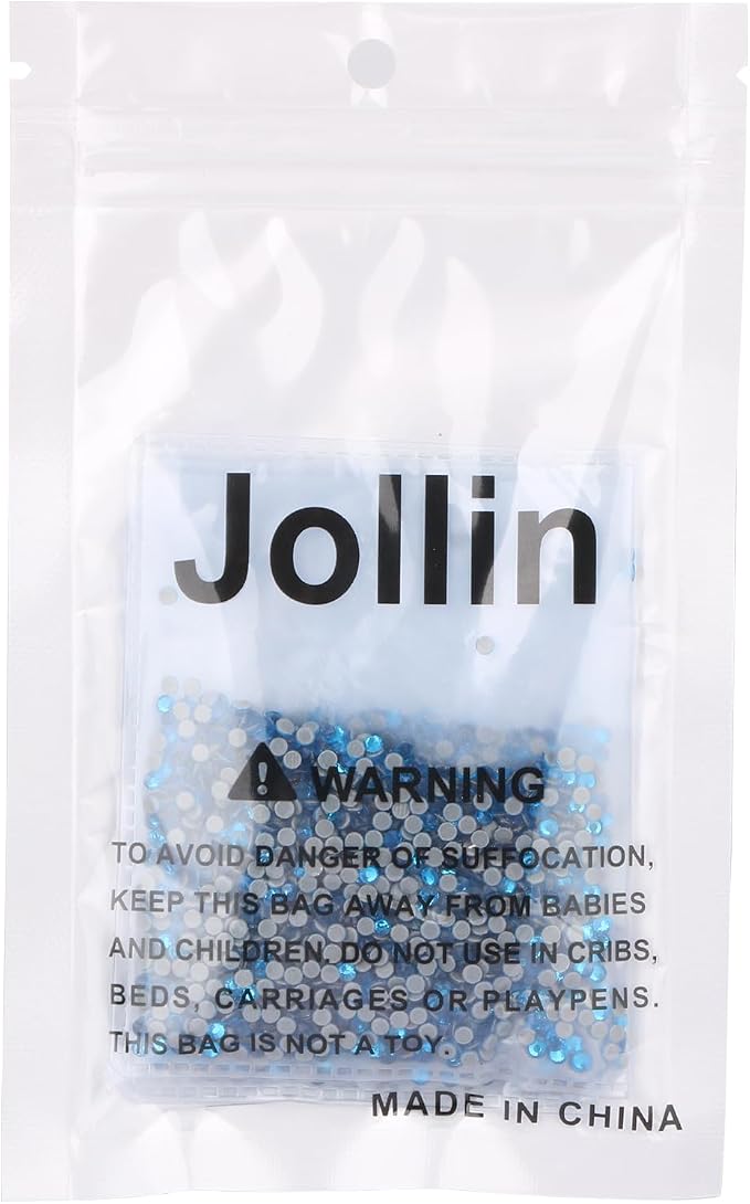 Jollin Hotfix Rhinestones Flatback Crystal Gems 2.4mm SS8, Capri Blue | 2880pcs Hot Fix Crystals Glass Rhinestones for Bedazzling, Crafting, Clothes, Shoes & Accessories DIY Decoration - Image 6