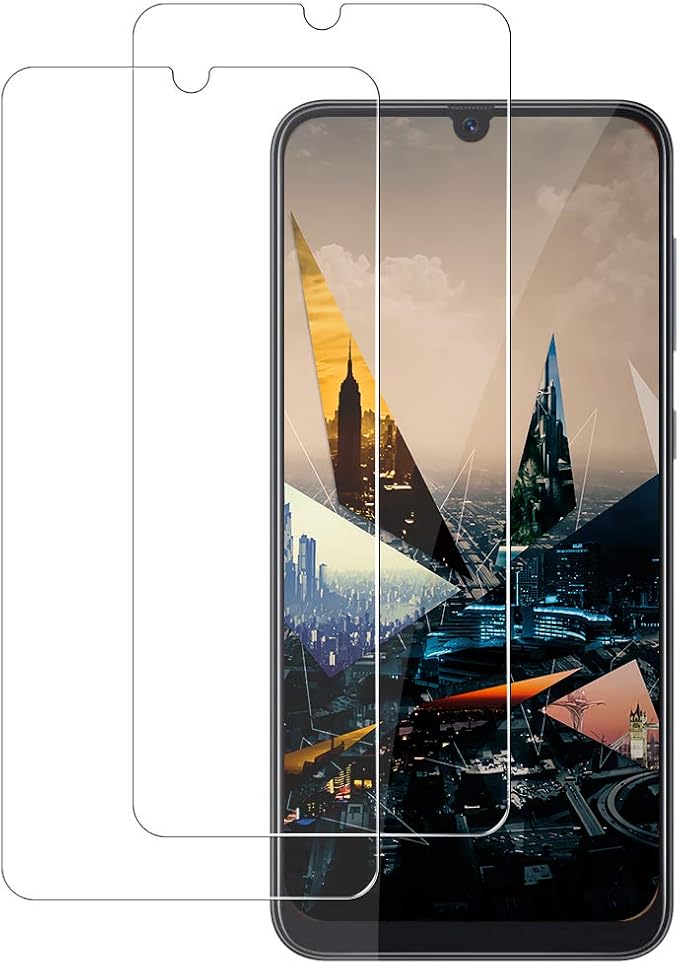 Galaxy A50/A30/A20 Screen Protector, [2 Pack] HD-Clear Tempered Glass Screen Protector [9H Hardness][Bubble-Free][3D Glass] Screen Protector Glass For Samsung Galaxy A50/A30/A20 by YEYEBF
