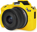 Rieibi EOSR50 EOS R50 Case, Soft Silicone Protective Case for Canon EOS R50 EOSR50 Vlogging Camera, Lightweight EOS R50 Camera Case Grip Cover Body Skin - Yellow by Rieibi