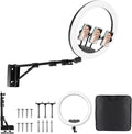 Ring Light Wall Mount with Phone Holder 19'', 45.7" Triangle Boom Arm | Rotatable Wall Mounted Light Stand for Photography Lighting Studio, Live Streaming, Salon, Barber Light, Beauty Tattoo Light by SHStudio