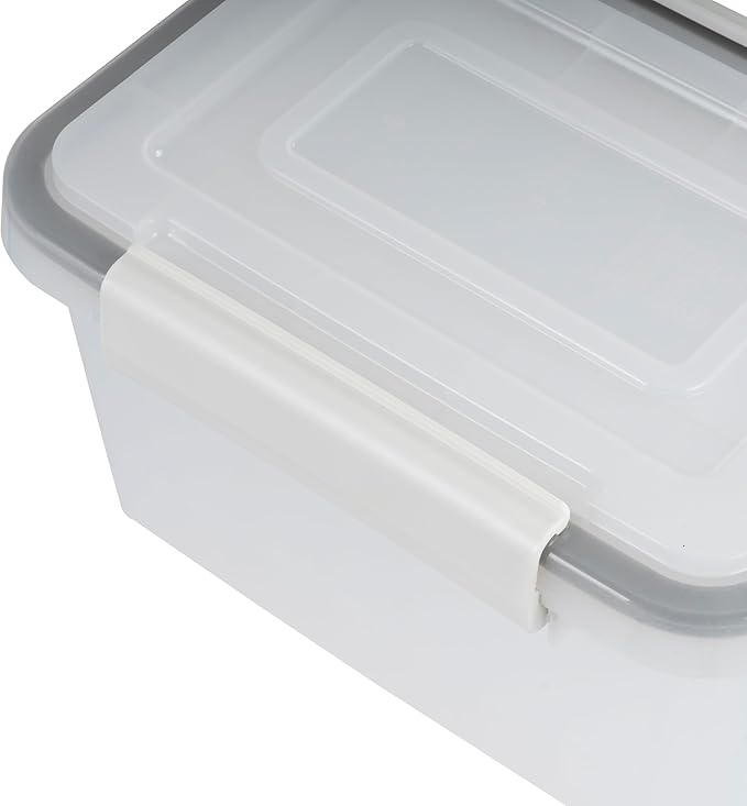 IRIS USA Photo Storage Box |Made in USA| 7 Cases - Clear | Fits 4" x 6" Pictures / Built-In Handle / Organizing Containers for Tasks, Stickers, Ephemera & Flashcards / WeatherPro - Image 5