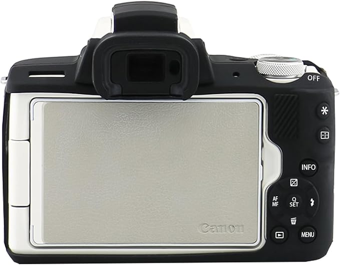 Easy Hood Camera Case Protective Cover for Canon EOS R50 Camera(Black) | Soft Silicone, Buttons Marking, Anti-Scratch, Dustproof, Shockproof,Slim Fit, Lightweight, Camera Body Skin Protective Cover - Image 2