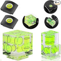 Camera Level Hot Shoe Level, Hot Shoe Bubble Level Camera Hot Shoe Cover 3 Axis 2 Axis 1Axis Bubble Spirit Level Compatible with Nikon, Olympus, Pentax Digital and Film Cameras-4 Packs by Carpro