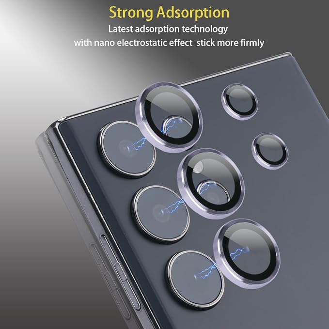 Camera Lens Protector for Samsung Galaxy S24 Ultra, Lavender | Tempered Glass, Auto-align Tray, Easy Installation, Case Friendly, Anti-Scratch, HD Clear, Ultra Slim - Image 4