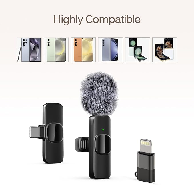 Labstandard Professional Wireless Lavalier Lapel Microphone for iPhone, iPad, mini Video Recording Mic forInterview Video Podcast Vlog YouTube&Livestream, Noise Reduction, Plug &Play - Image 6