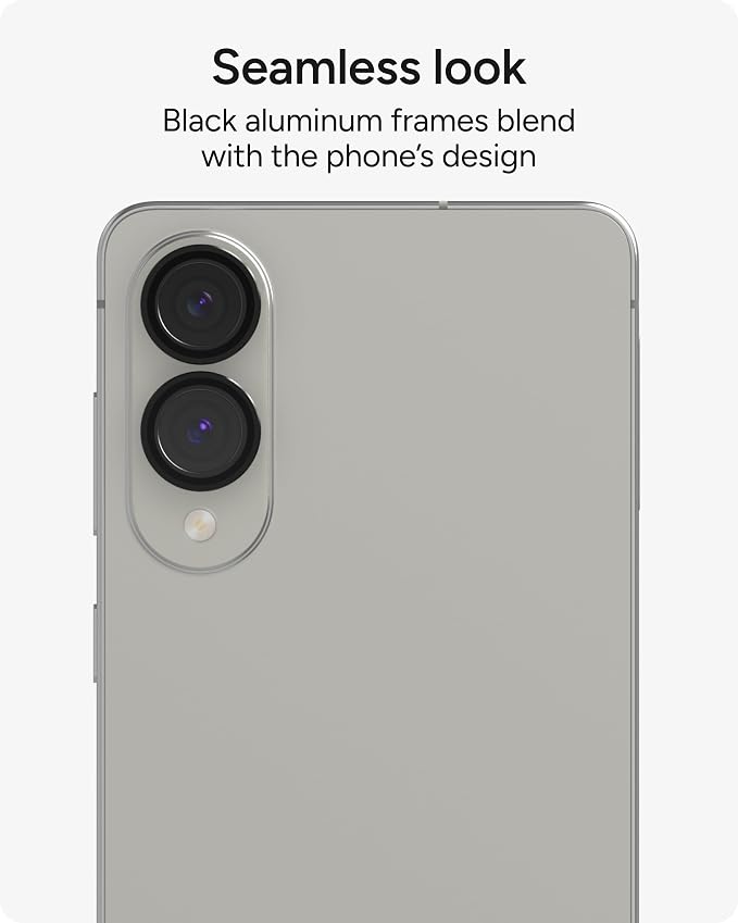 ZAGG Glass Elite Anti-Reflective Samsung Galaxy S25 Edge Camera Lens Protector – Anti-Glare Technology, Maximum Impact & Scratch Resistance, Smudge-Free Surface, Recycled Materials - Image 6