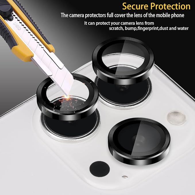 Camera Lens Protector for iPhone 16 Pro/16 Pro Max, Black | Tempered Glass, Auto-align Tray, Easy Installation, Case Friendly, Anti-Scratch, HD Clear, Ultra Slim - Image 2