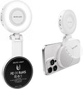 Magnetic Phone Selfie Light - Ring Lights Mirror Phone Attachment | Compatible for iPhone MagSafe Android with Magnetic Ring - Portable LED Fill Light for Selfies Camera Photo Video Recording by Unknown