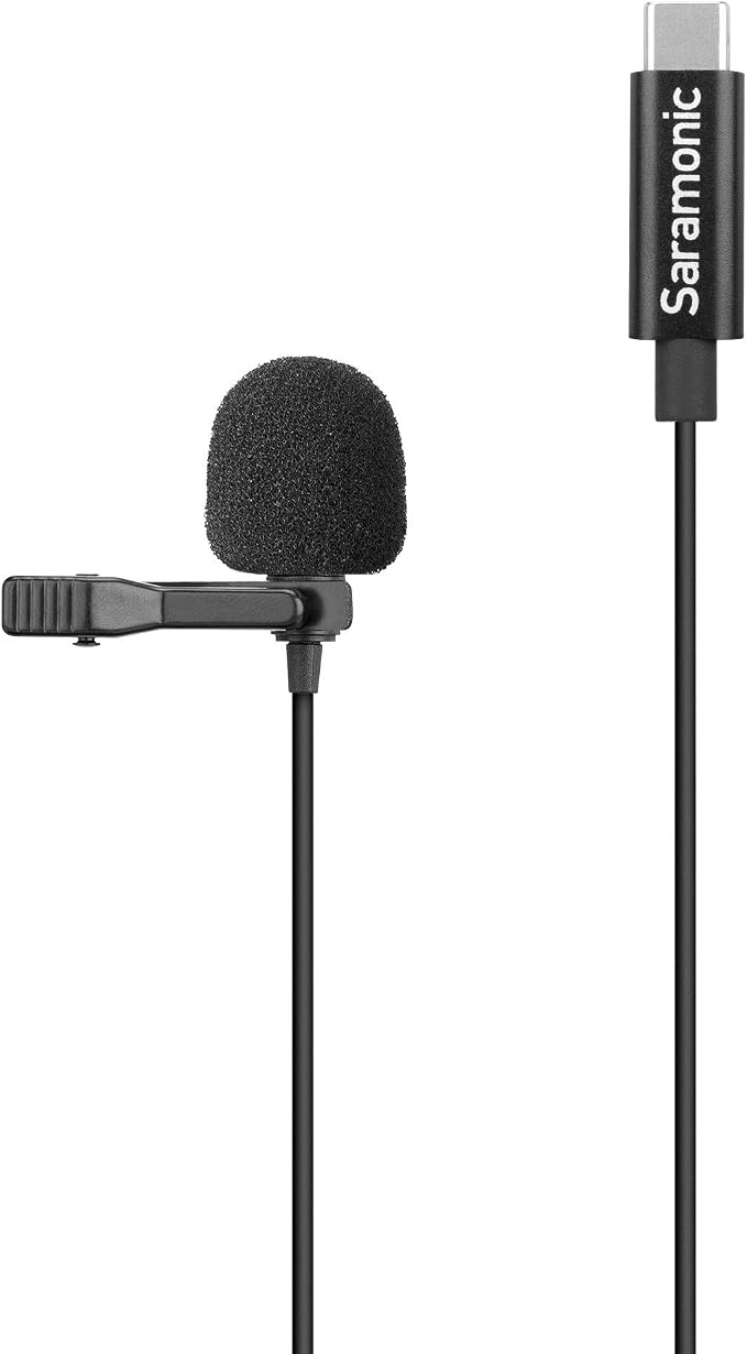 Saramonic LavMicro U3A USB-C Lavalier Microphone, Android, new iPad, Computers & More with 6.6' Cable & 90˚ Adapter for Vlogging, Interviews, YouTube, TikTok, Live Streaming | Omnidirectional lavalier with USB-C connector and 6.6-foot cable for vloggin... - Image 6