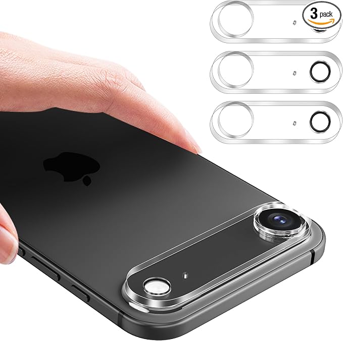 3PCS Rear Back Camera Lens Protector Tempered Glass for iPhone 17 Air- HD Clear Full Coverage Guard by Hlija