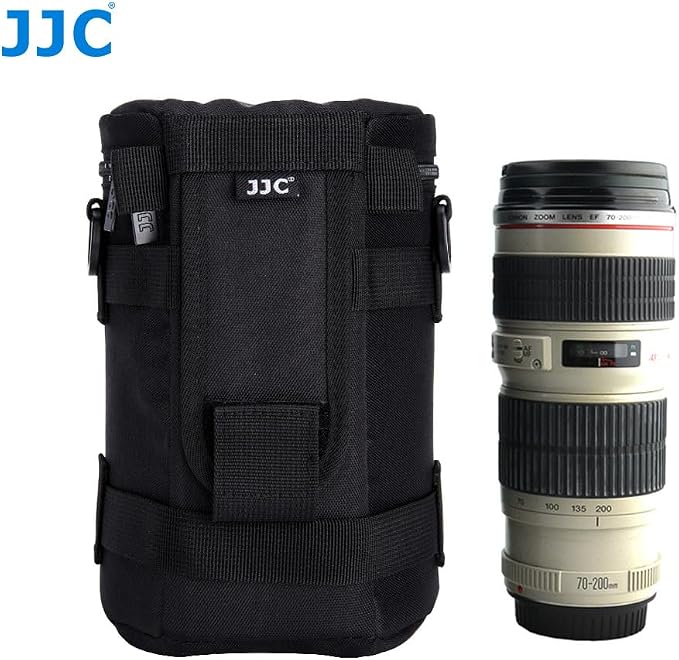 JJC Camera Lens Pouch Case for Fuji XF 50-140mm NIKKOR Z 28-135mm Lens | Fits lens 4.3 x 7.4", for CANON EF 70-200mm, EF 28-300mm, Fuji GF 100-200mm, CANON EF 70-200mm, 28-300mm Lens - Image 8