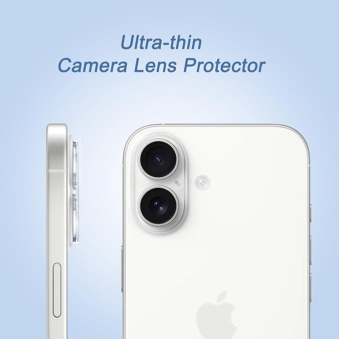 Ailun 3 Pack Camera Lens Protector for iPhone 17, Tempered Glass | Ultra HD, Anti-Scratch, Case Friendly, Does not Affect Night Shots - Image 4
