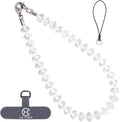 CH.yishi Crystal Beaded Phone Charm Wrist Strap Camera Lanyard | Handmade Cell Phone Chain,with Tether Tab,Keychain Bag Wallet Natural Stone Charm,Headphone Gemstone Decor,Camera Wrist Strap by CHyishi