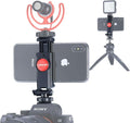 ULANZI ST-06S Camera Hot Shoe Phone Holder Flexible Phone Tripod Mount Adapter w Double Cold Shoe Mount for Microphone LED Light, DJI Ronin SC iPhone Samsung Canon Nikon DSLR Photography | Adapter w Double Cold Shoe Mount for Microphone LED Light, DJI ... by ulanzi