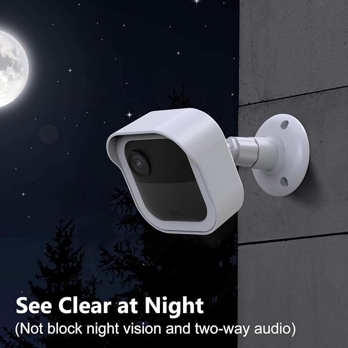Blink Outdoor Wall Mount for Outdoor 4/2K+ Camera, Blink Sync Module Mount | Weatherproof Protective Cover, 360 Degree Adjustable Mount, Perfect View Angle for Blink Home Security System, White, 1 Pack - Image 4