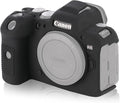 Camera Case for Canon R6 R6II - Silicone Protective DSLR Skin Cover, Detachable Cage, Shockproof, Dustproof (Black) by STSEETOP