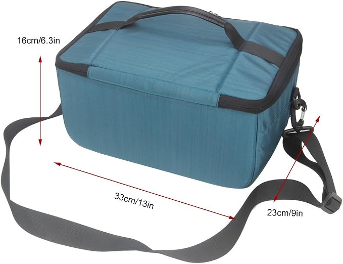 Koolertron Dslr Camera Insert Bag Purse Universal Liner Lens Pouch Partition Protective Cover Waterproof Sleeve for Cannon/Nikon/Sony (Blue) - Image 5