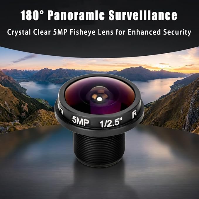 Sonew 1.8mm 180° Wide Angle Board Lens, HD 5mp Fisheye View CCTV Wide Angle Camera for CCTV Cameras - Image 4