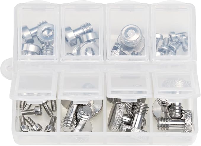 SMALLRIG 35-Piece Stainless Steel Camera Screws Screw Set with Case- 6389 | Includes 1/4"-20, 3/8"-16, M2.5 & M3 Screws, Portable Storage Case, Essential Hardware Kit for Cameras/Cages/Handles - Image 2