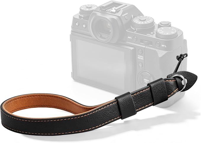 Camera Wrist Stra - Camera Straps for Photographers, Camera Hand Strap | Adjustable Wrist Camera Strap with Safer Connector for DSLR SLR Mirrorless Cameras (Black) by HomemadeStore