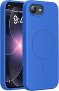 miracase Magnetic for iPhone 17e Case & iPhone 16e Case, [Soft Anti-Scratch Microfiber Lining], Compatible with MagSafe, Silicone Shockproof Protection Phone Case for iPhone 17e/16e, Blue by Miracase