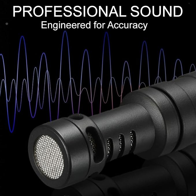 Stereo Microphone with Windscreen (Shotgun) for Canon EOS 80D - Image 3