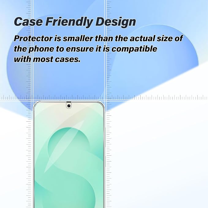 BIGFACE Galaxy S25 Plus Tempered Glass Screen Protector + Camera Lens Protector [2 + 2 Pack][Case Friendly][Anti-Scratch][Ultrasonic Fingerprint Unlock] HD Protective Film for Samsung Galaxy S25 Plus - Image 5