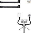 JJC 2-Pack Flexible Extension Arm with Cold Shoe Mount for Camera & Phone | Adjustable Magic Arm Grip for Camera Smartphone Attach LED Light or Microphone on Tripod, Vlog Shooting Recording Accessories by JJC