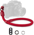 VOVMOEYA Rope Camera Wrist Strap,Camera Hand Strap Compatible with A6400 A6000 A7 IV,for Fujifilm X100V for Nikon Zf Z30 for Canon EOS R6 R7 R8 R10 Camera Wrist Straps for dslr - Red by VOVMOEYA
